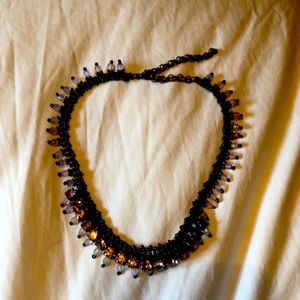 Cute purple costume jewelry choker